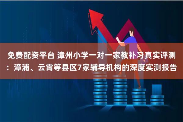 免费配资平台 漳州小学一对一家教补习真实评测：漳浦、云霄等县区7家辅导机构的深度实测报告